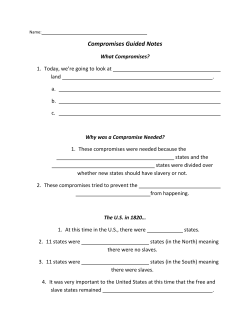 Compromises Guided Notes