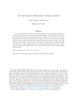 Investment-Horizon Spillovers
