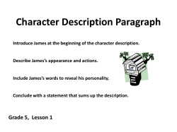 Character Description Paragraph