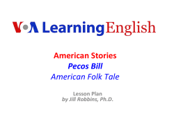 Pecos Bill, An American Folk Tale