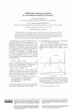 CIDNP Studies of Hydrogen Abstraction by Aroyl Radicals in Norrish