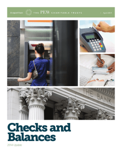 Checks and Balances 2014 Update