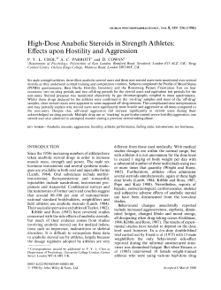 High-Dose Anabolic Steroids in Strength Athletes