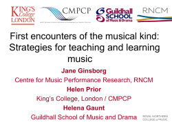 Introduction to music psychology for instrumental and vocal teachers