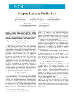 Mapping Lightning Fatality Risk