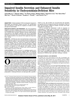 Impaired Insulin Secretion and Enhanced Insulin