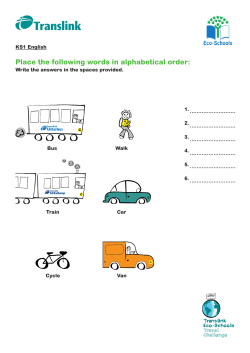 Place the following words in alphabetical order
