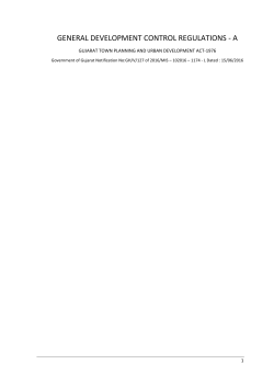 Common GDCR - Town Planning and Valuation Department