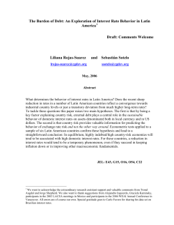 The Burden of Debt: An Exploration of Interest Rate Behavior in