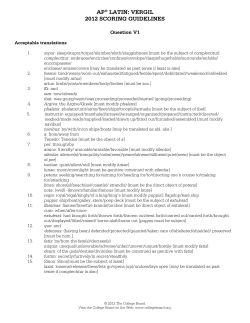 ap® latin: vergil 2012 scoring guidelines - AP Central