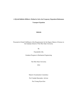 A Hybrid Ballistic-Diffusive Method to Solve the Frequency