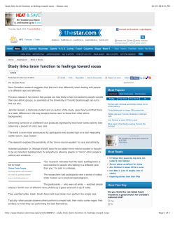 Study links brain function to feelings toward races
