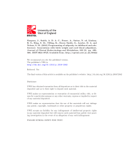 Simpson, J., Smith, ADAC, Fraser, A., Sattar, N. ed, Lindsay, RS