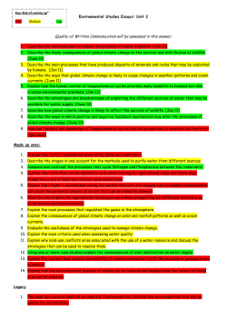 Potential Essay Questions List Most Likely to come up Summer 2014!!!!