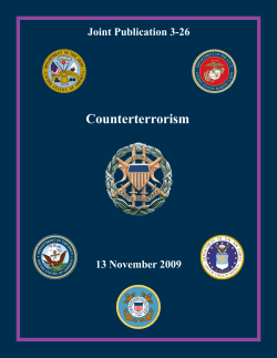 Joint Publication 3-26: Counterterrorism