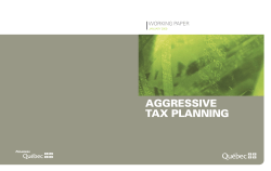 Aggressive Tax Planning - Working Paper