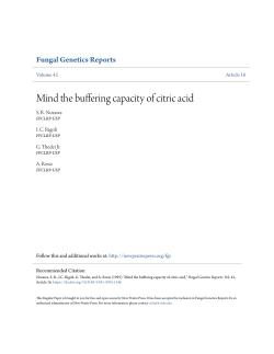 Mind the buffering capacity of citric acid