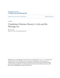Clandestine Schemes - e-Publications@Marquette