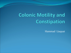 Colonic Motility and Constipation (Liaquat 2015)