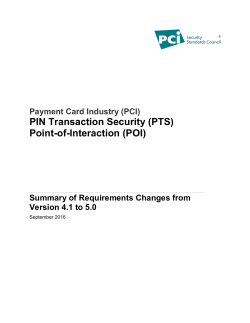 Point-of-Interaction (POI) - PCI Security Standards Council