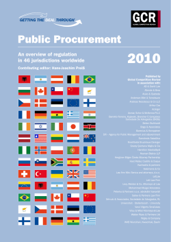 "Public Procurement" (Japan chapter)