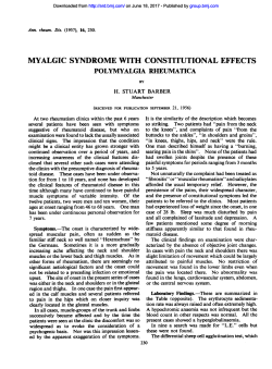 myalgic syndrome with constitutional effects