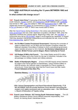 EVOLVING AUSTRALIA including the 13 years BETWEEN 1962 and