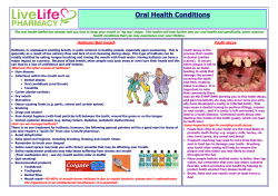Oral Health Conditions