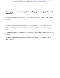 Prophage genomics reveals patterns in phage genome