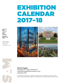 2017&ndash;2018 Exhibition Calendar