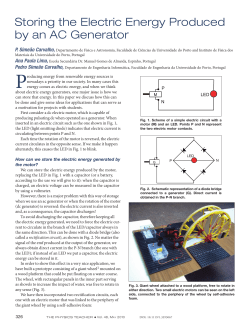 Storing the Electric Energy Produced by an AC Generator