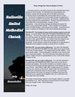 July - Hallsville United Methodist Church