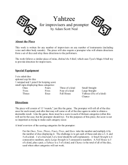 Yahtzee - Adam Scott Neal