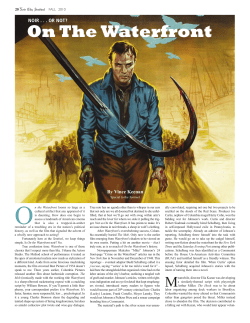 On the Waterfront - Film Noir Foundation