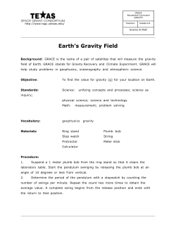 Earth`s Gravity Field