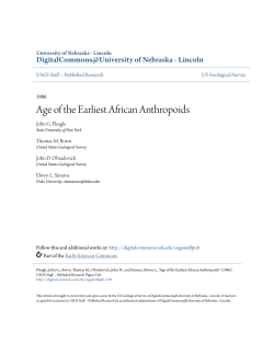 Age of the Earliest African Anthropoids
