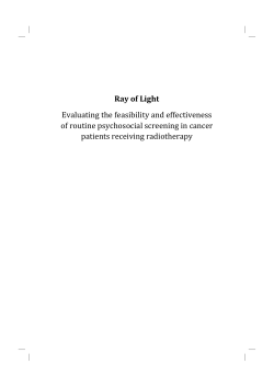 Ray of Light Evaluating the feasibility and effectiveness of routine