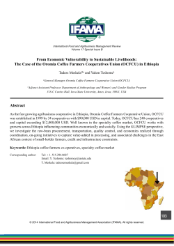 The Case of the Oromia Coffee Farmers Cooperatives Union (OCFCU)