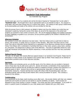 Sandwich Club Information
