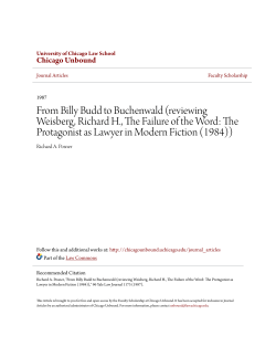 From Billy Budd to Buchenwald (reviewing