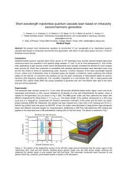 Short-wavelength injectorless quantum cascade laser based on