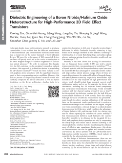 Dielectric Engineering of a Boron Nitride/Hafnium Oxide