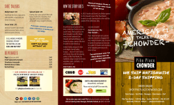 post alley menu - Pike Place Chowder