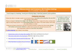 problem solving - A Learning Place