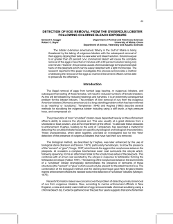 DETECTION OF EGG REMOVAL FROM THE OVIGEROUS