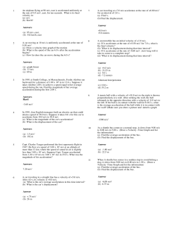 An airplane flying at 90 m/s, east is accelerated uniformly at the rate