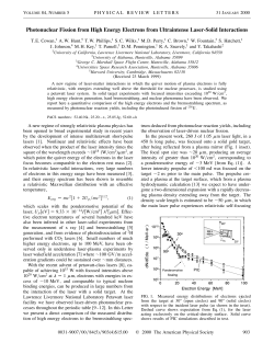 Photonuclear Fission from High Energy Electrons from