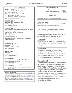 tenth sunday in ordinary time