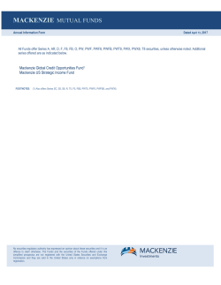 mackenzie mutual funds - Mackenzie Investments