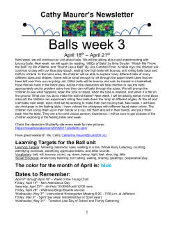 Cathy Maurer`s Newsletter - Community Unit School District 200